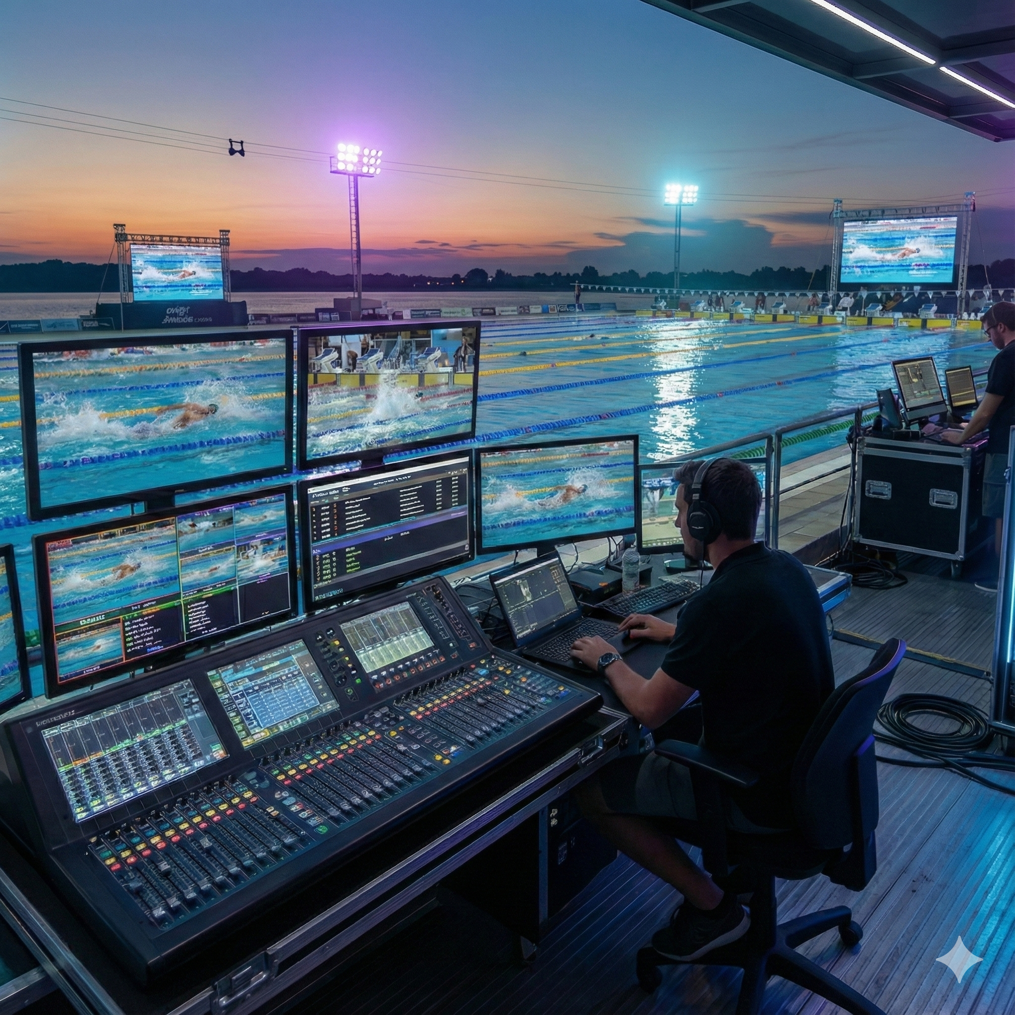 Regia tecnica eventi nuoto e sport acquatici